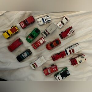 Lot of 16 emergency response vehicles